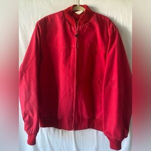 Walls VTG Red Canvas Bomber JACKET XLarge Western USA Made